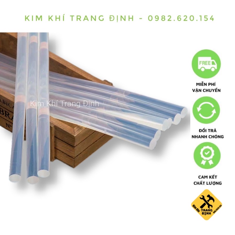 Keo Nến Lớn, Keo Nến Nhỏ Siêu Rẻ (Lớn Dài 240mm Phi 10mm, Nhỏ Dài 270mm Phi 7mm)