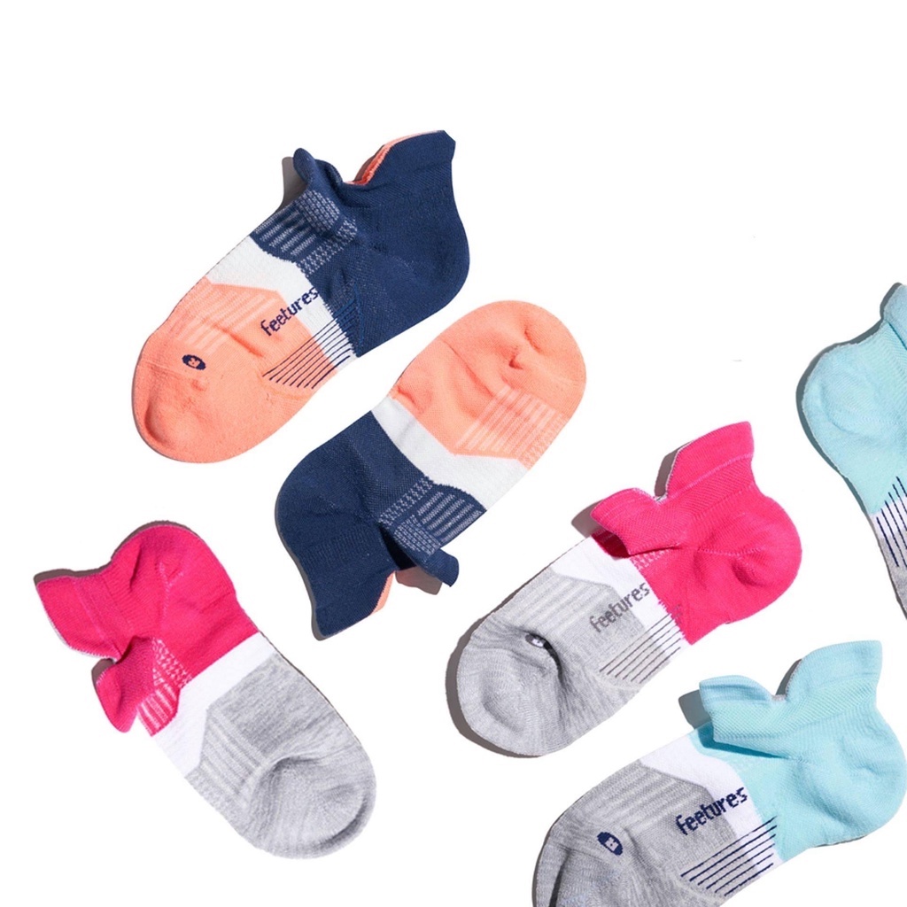 Combo 6 đôi - Tất cổ ngắn Feetures xuất Mỹ - siêu bền, không dão, khử mùi, kháng khuẩn