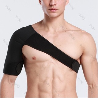 Bó vai thể thao 1 bên DD, băng khớp vai giảm chấn thương, chất liệu thoáng khí cao cấp - POKI