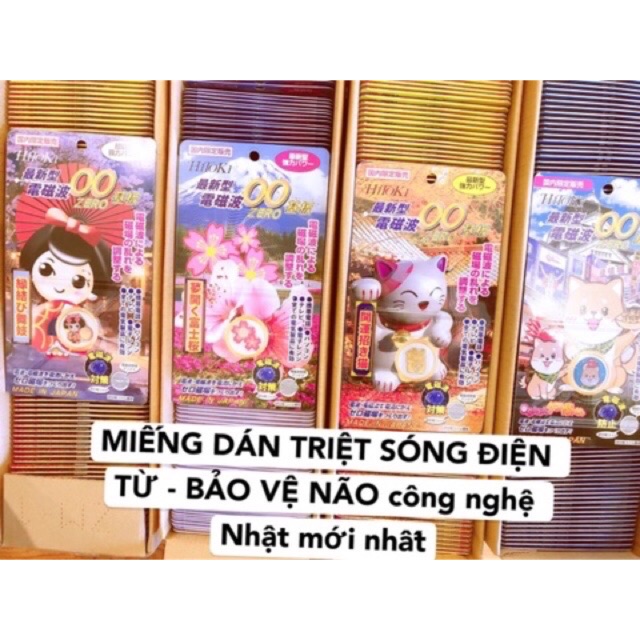 Miếng Dán Triệt sóng điện Từ Điện Thoại Hitoki Nhật(bảo vệ não trẻ nhỏ )