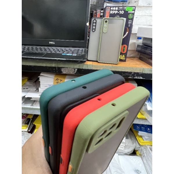 Ốp lưng OPPO F17/A73/ F17 Pro / A93 / Reno 4F / Reno 4 Lite viền màu chống bẩn lưng nhám có bảo vệ camera