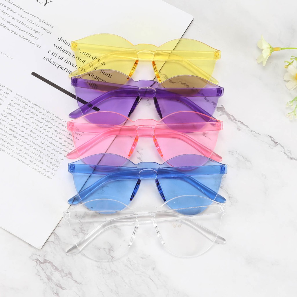 Kính Mát Không Gọng Trong Suốt Kiểu Dáng Đơn Giản | BigBuy360 - bigbuy360.vn