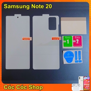 Miếng dán dẻo măt trước, mặt sau Samsung Note 20 Ultra/ Note 20/ Note 10 Plus/ Note 10 lite/ Note 10/ Note 9/ Note 8