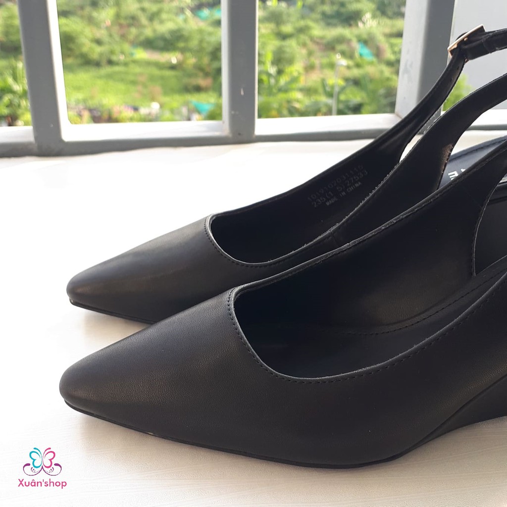 Giày đế xuồng DAPHNE da trơn mịn, gót 6cm (size 38-240)