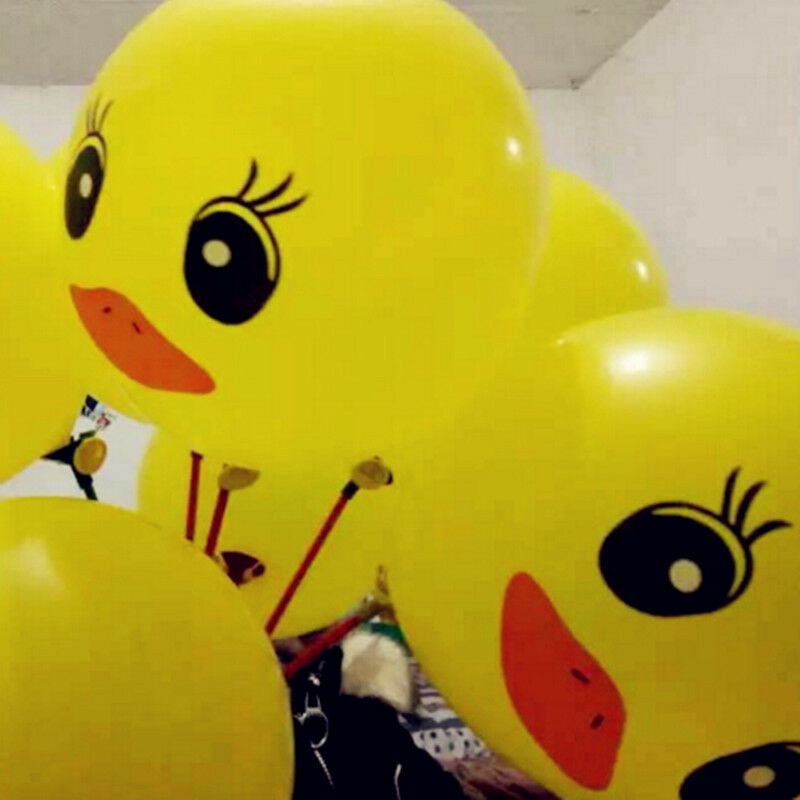 Cute 10pcs Yellow Duck Ballons Celebration Party Wedding Birthday Decor Ballons