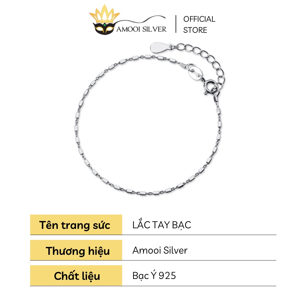 Lắc tay bạc S925 basic - Amooi Silver AT59