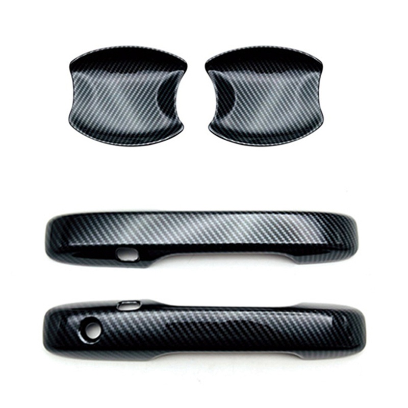 Miếng Dán Tay Nắm Cửa Trước Bằng Sợi Carbon Cho Xe Hơi Honda HRV HR-V Vezel 2021 2022 RHD