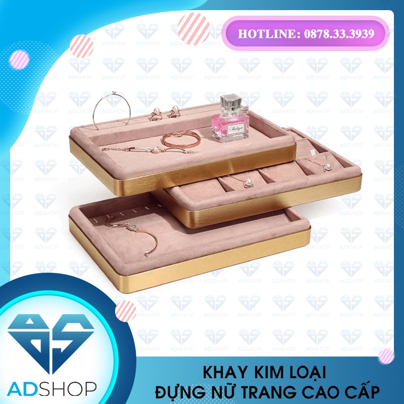 KHAY KIM LOẠI ĐỰNG NỮ TRANG CAO CẤP, KHAY TRƯNG BÀY NỮ TRANG CHẤT LƯỢNG CAO