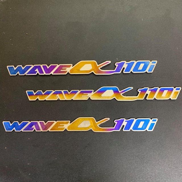 Cặp Chữ Wave& 110i Titanium luôn keo 3M