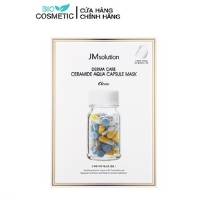 Mặt nạ JMSolution Derma Care Ceramide Aqua Capsule Mask Clear cấp ẩm phục hồi da khô 30ml