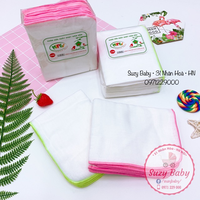 SET 10 KHĂN SỮA XUẤT NHẬT MIPBI