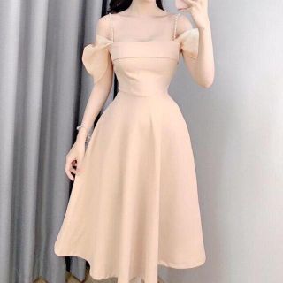 Đầm umi rớt vai có mút ngực