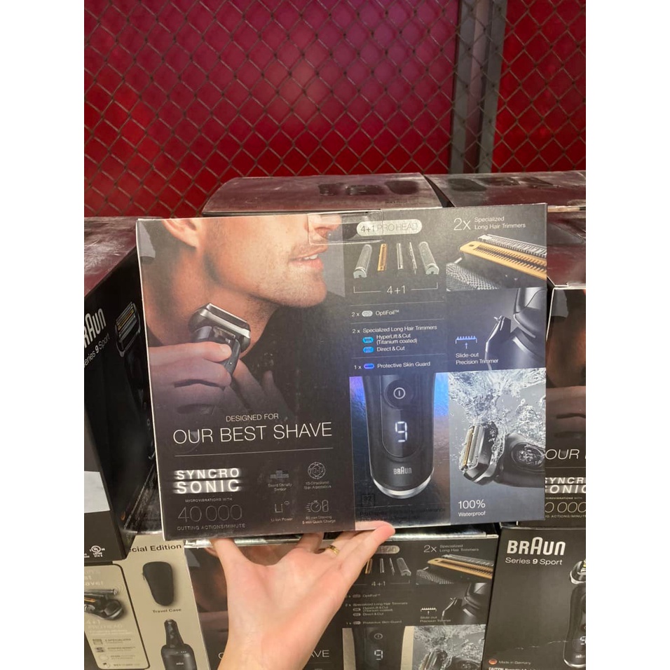 Máy Cạo Râu Braun Series 9 9310CC Sport Và 9345s-V