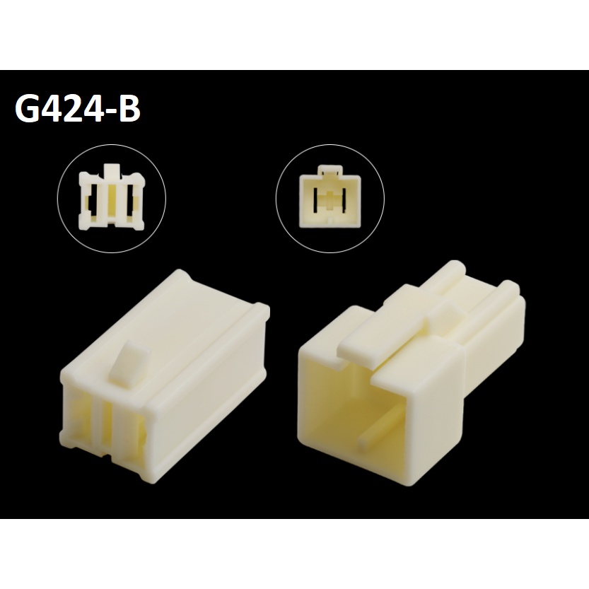 G424-Giắc cắm xe hơi dòng điện cao 7.8mm 2 lỗ