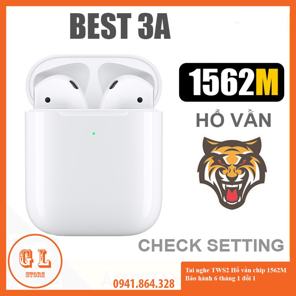 Tai nghe TWS2 Bản Xịn Nhất, Pin Siêu Trâu, Âm Thanh Cực Hay - Hàng bảo hành 6 tháng
