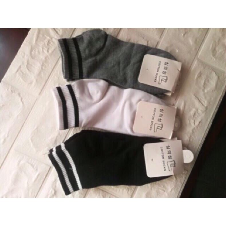1 Đôi Tất Kẻ Hàn Quốc ( Ảnh Thật, Được Chọn Màu)