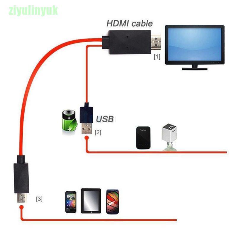 SAMSUNG Cáp Chuyển Đổi Micro Usb Sang Hdmi 1080p Hd Tv Cho Điện Thoại Android