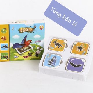 Bộ thẻ vườn thú 4D – Fancy Zoo