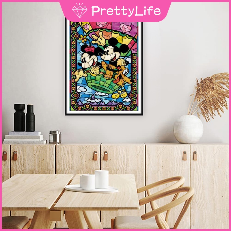 Bộ Tranh Đính Đá 5D Tự Làm 40x50cm Hình Nhân Vật Hoạt Hình Disney