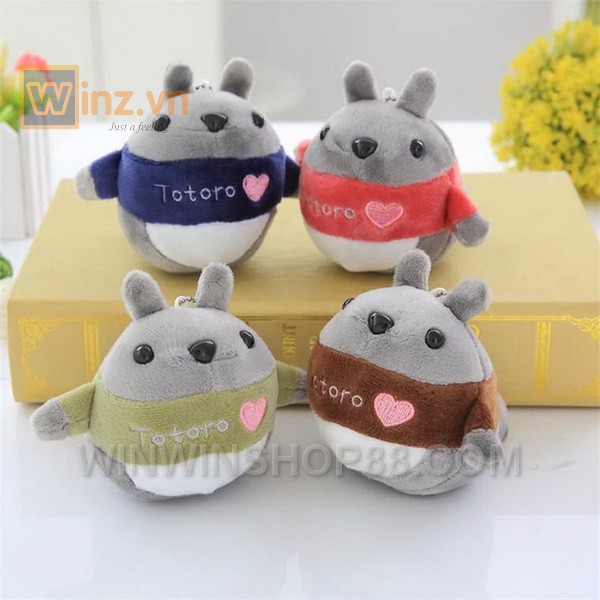 Móc khóa gấu bông mèo Totoro 9 cm móc khóa gấu bông cute treo cặp quà lưu niệm quà tặng người yêu cũ - Winz.vn