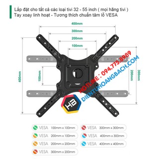 Giá treo tivi xoay đa năng NB P4 / NB P40 32 - 55 - 60 inch - Xoay mọi góc độ