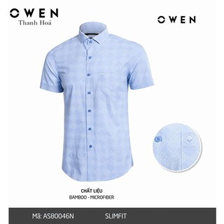 OWEN - Áo sơ mi ngăn tay Owen Kiểu dáng SLIMFIT - AS80046N