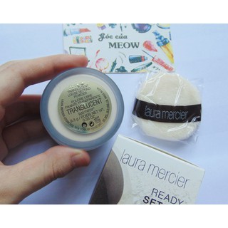 Phấn phủ LAURA MERCIER translucent loose setting powder tách set NO BOX