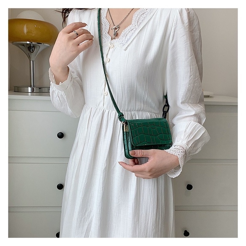 Túi Đeo Chéo Hình Vuông Nhỏ Họa Tiết Vân Đá Đơn Giản NB00161