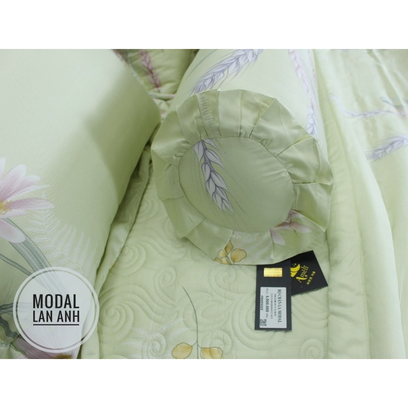 Bộ chăn ga gối tencel mềm mát gỗ sồi AMELI