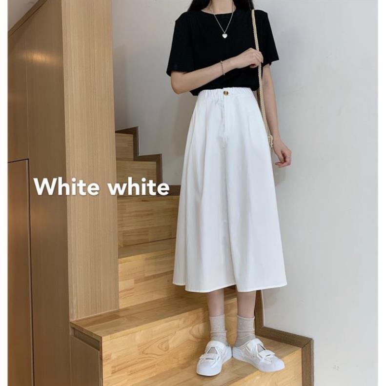 Yena Chân Váy Chữ A Lưng Cao Phối Túi Phong Cách Hàn Quốc | BigBuy360 - bigbuy360.vn