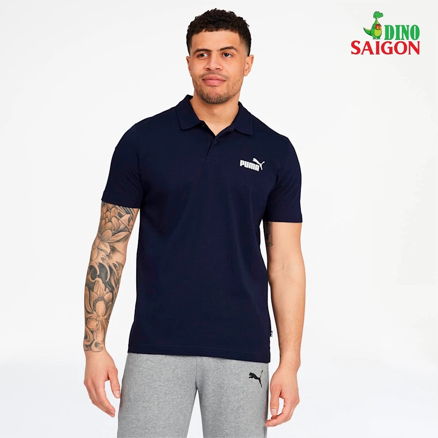Áo thun Polo nam Puma Essentials Jersey màu Peacoat Hàng chính hiệu