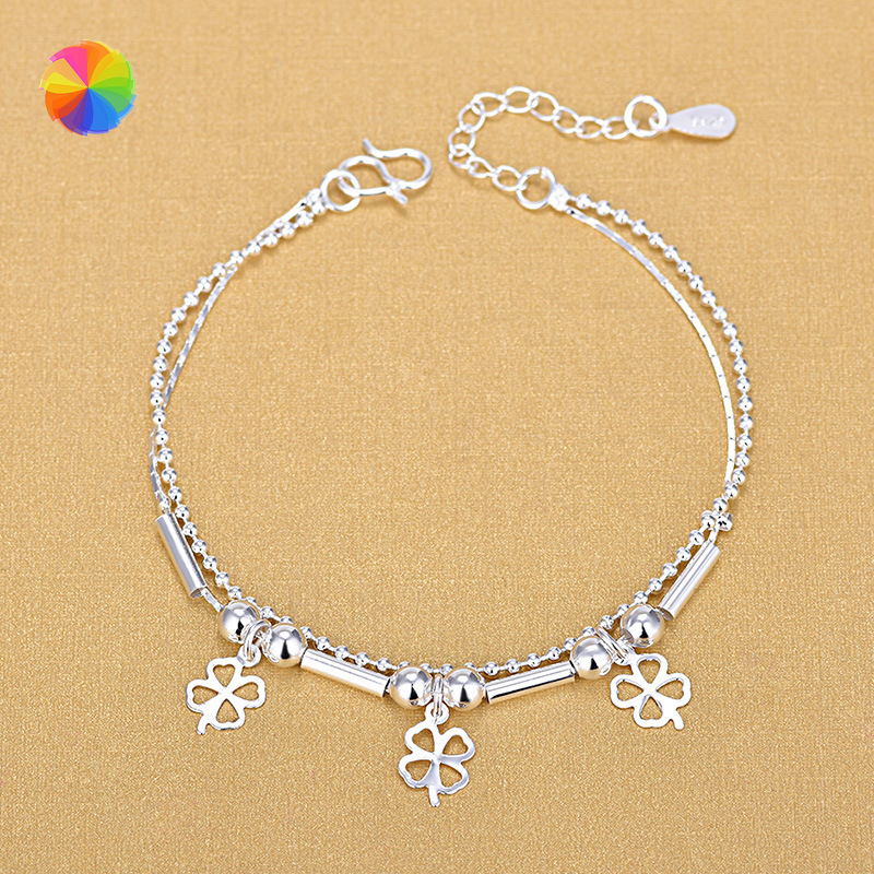 [Mã FAMAYFA giảm 10K đơn 50K] Lắc Chân Cỏ Bốn Lá Đơn Giản Bằng Hợp Kim | BigBuy360 - bigbuy360.vn