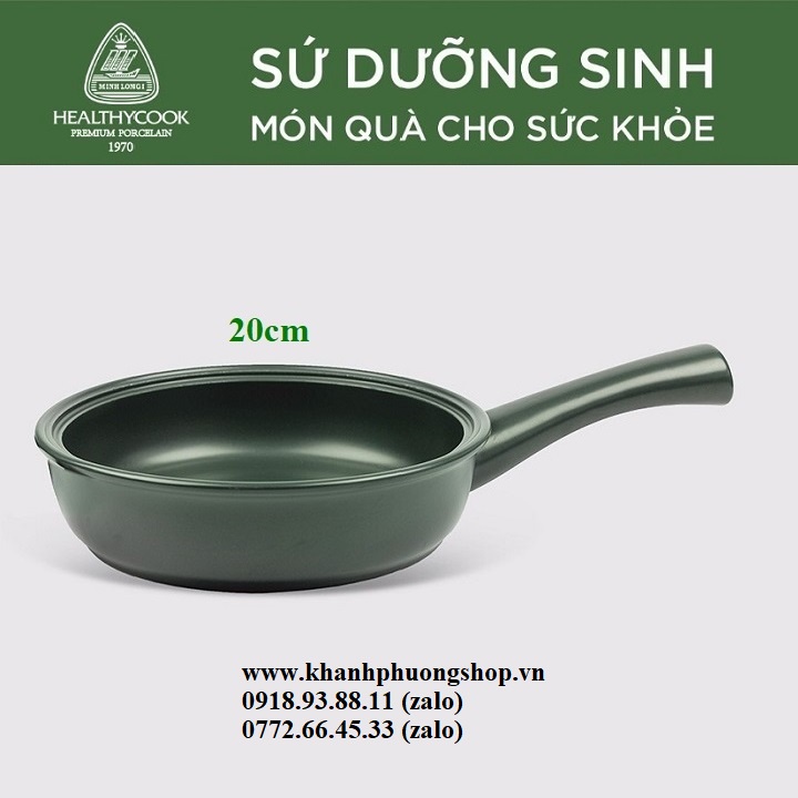 Chảo sứ dưỡng sinh minh long - chảo sứ minh long