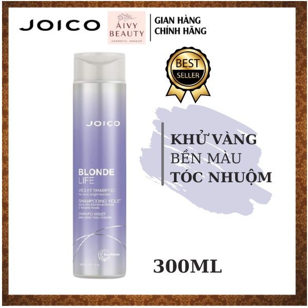 Dầu Gội Tím Khử Vàng Bền Màu Tóc Nhuộm JOICO Blonde Life Violet 300ml