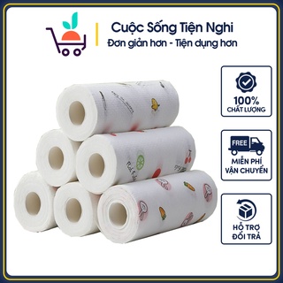 Cuộn khăn giấy lau đa năng và cọc gỗ