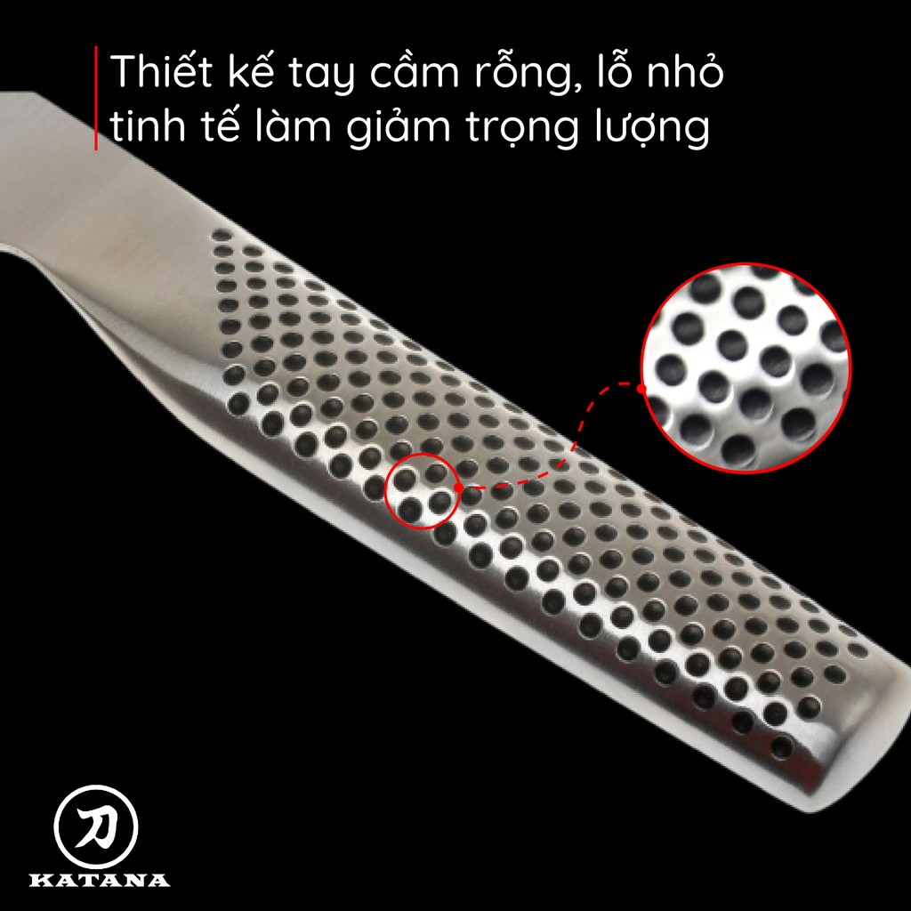 Dao bếp Nhật cao cấp Global G2 Chef dao đầu bếp - Dao thái lọc thịt cá thép nguyên khối