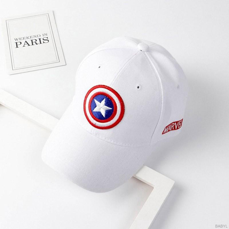 Mũ lưỡi trai in logo Captain America cho bé