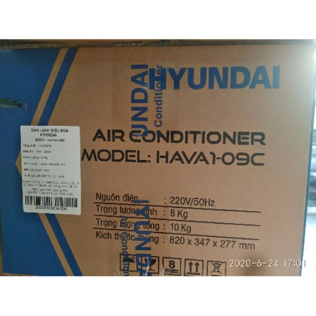 Điều hòa Hyundai 1 chiều inverter -9000BTU
