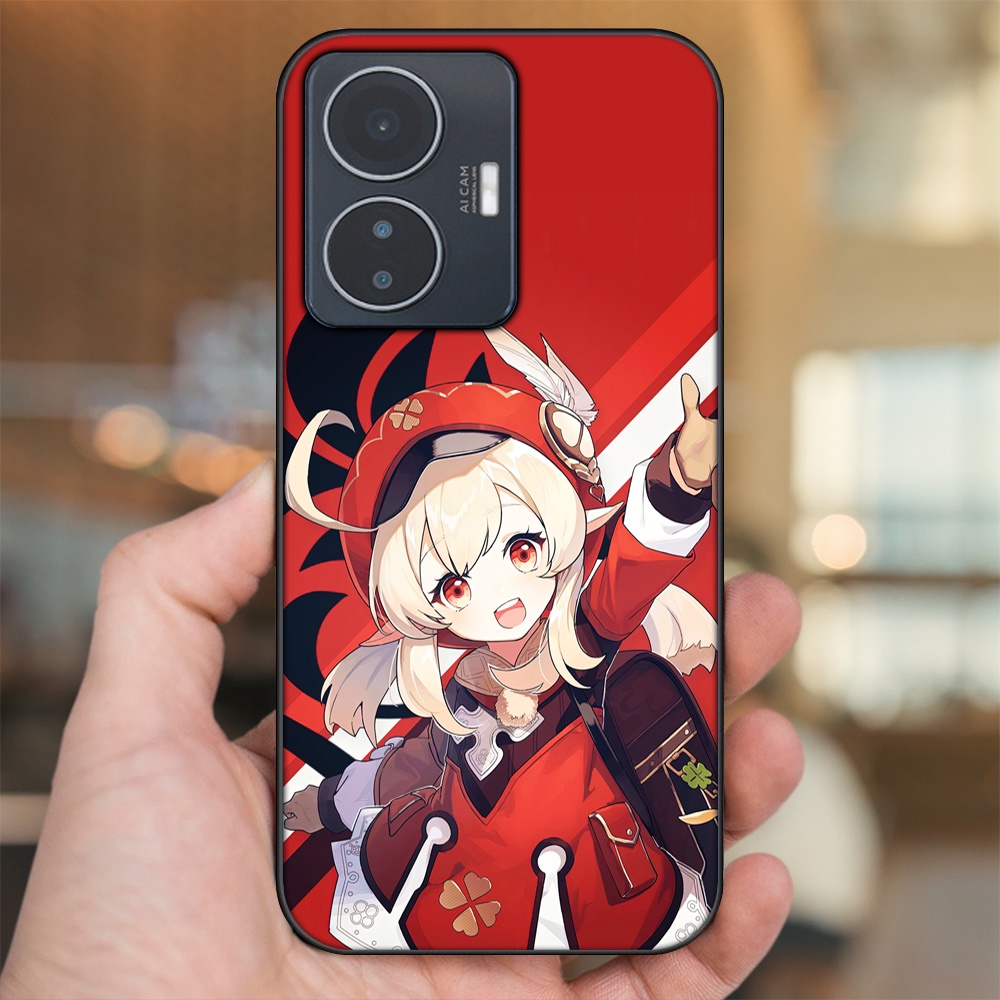 Ốp lưng Vivo Y55 2022 viền đen in hình Klee Genshin Impact