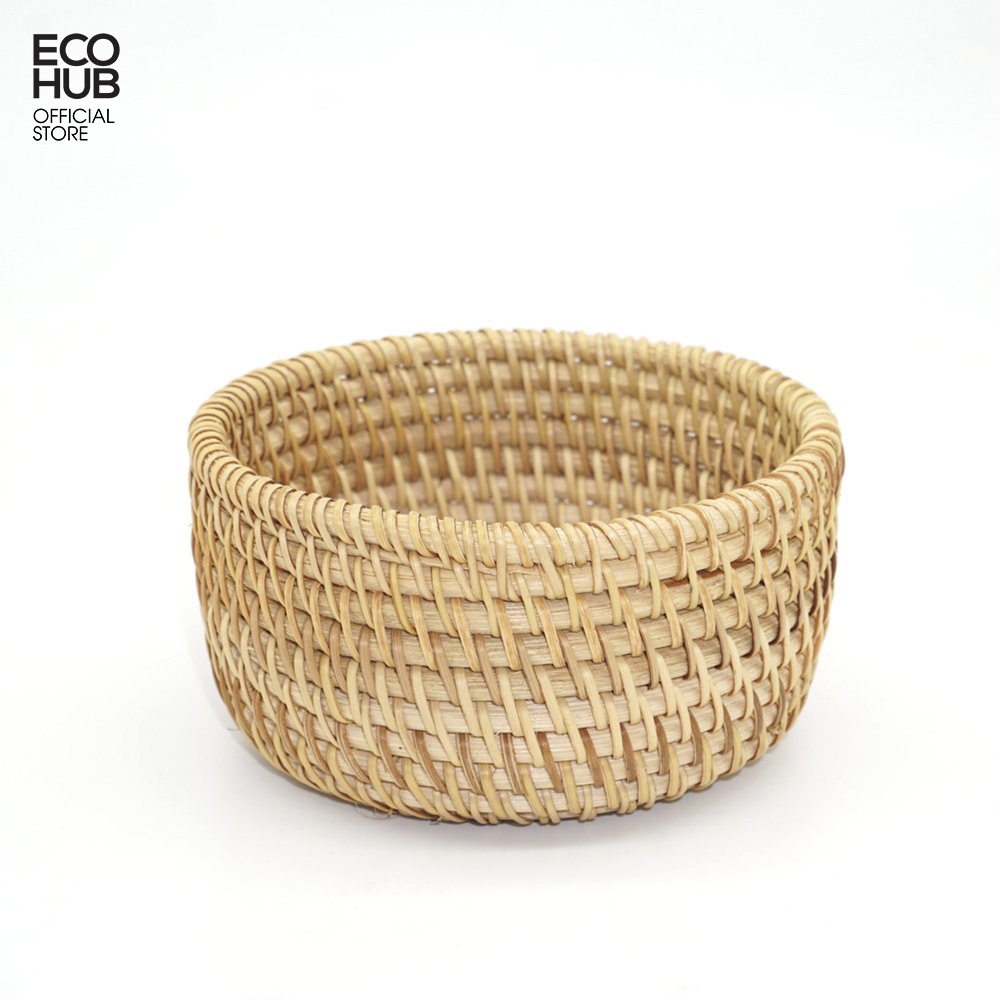 Hộp đựng đồ ECOHUB bằng mây 12x7cm (Rattan Box)