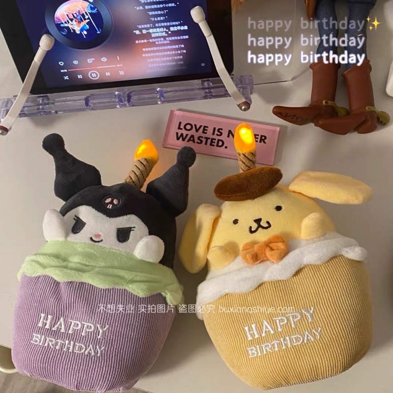 GẤU BÔNG SINH NHẬT SANRIO, LOTSO PHÁT SÁNG VÀ NHẠC HAPPY BIRTHDAY QUÀ TẶNG