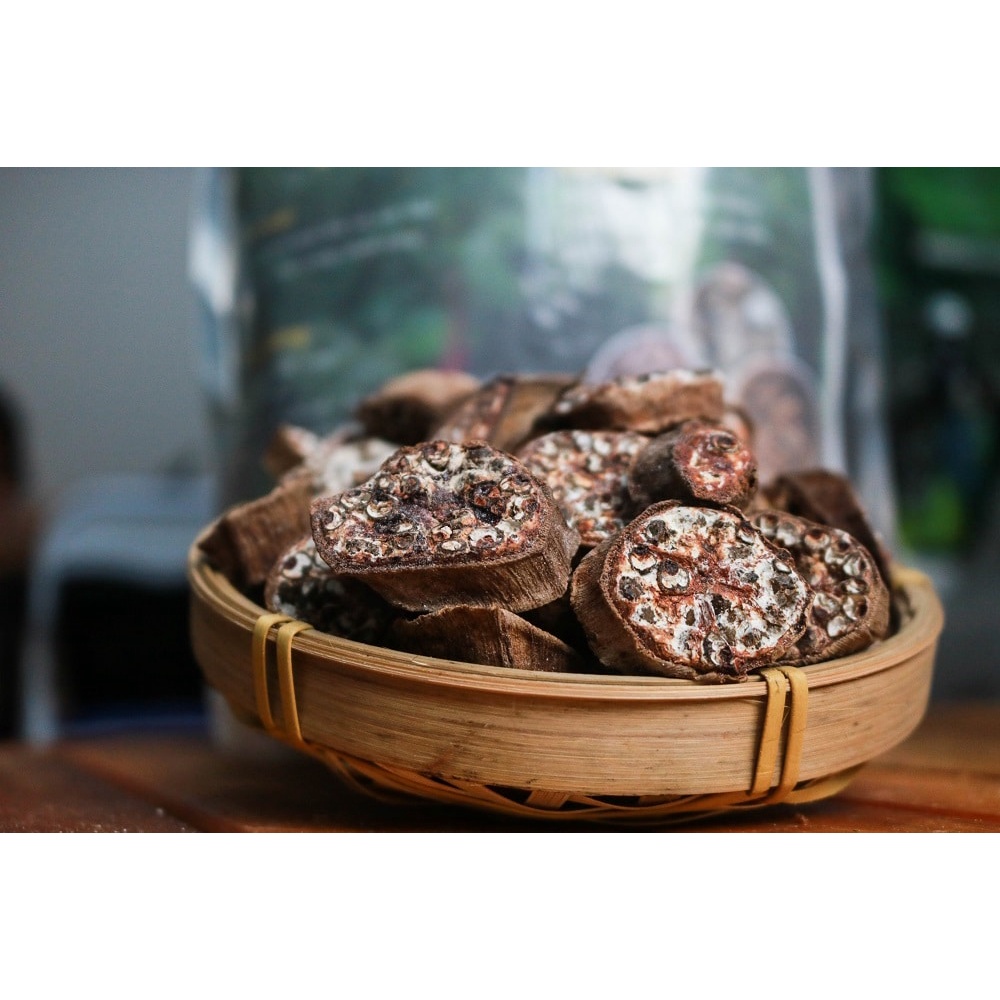 1kg Chuối hột rừng khô thái lát