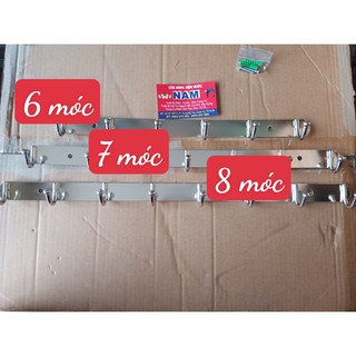 Móc treo quần áo inox gắn tường các loại từ 6 móc, 7 móc, 8 móc cao cấp ( Không gỉ sét ) móc bi