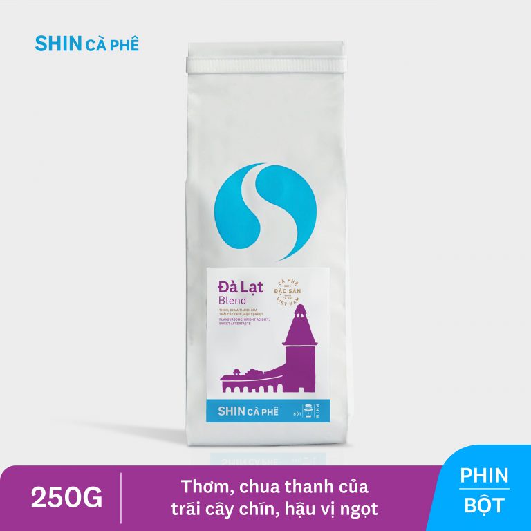 Cà phê Đà lạt Blend Espresso | Blend Phin - Thương hiệu Shin Cà Phê túi 250gr
