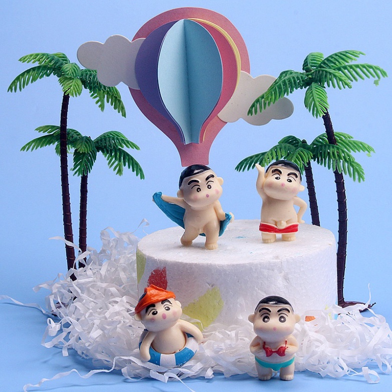 dụng cụ trang trí bánh kem [FREESHIP❤️] bộ 4 em bé bơi biển