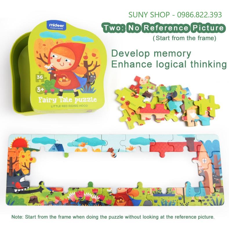 BỘ XẾP HÌNH FAIRY TALE PUZZLE - MIDEER-CHÍNH HÃNG