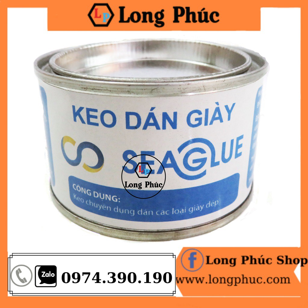 Keo Dán Giày Thể Thao Seaglue 💖FREESHIP💖 Keo dán giày trong suốt, chịu nước, đàn hồi cao| Long Phúc Shop| Lọ 100gr