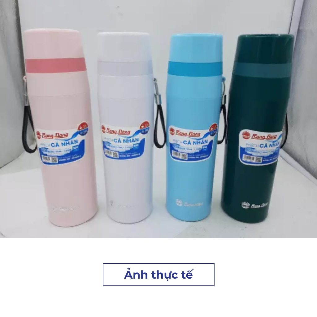 Phích cá nhân 0.5 lít Rạng Đông, Bình thuỷ giữ nhiệt cầm tay, Model: RD-0538 N2.E