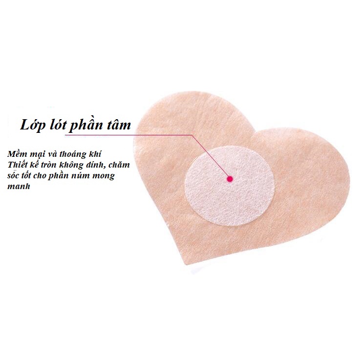 Túi 5 cặp dán ti hoa giấy cao cấp ( loại dệt dày dặn )F1-09