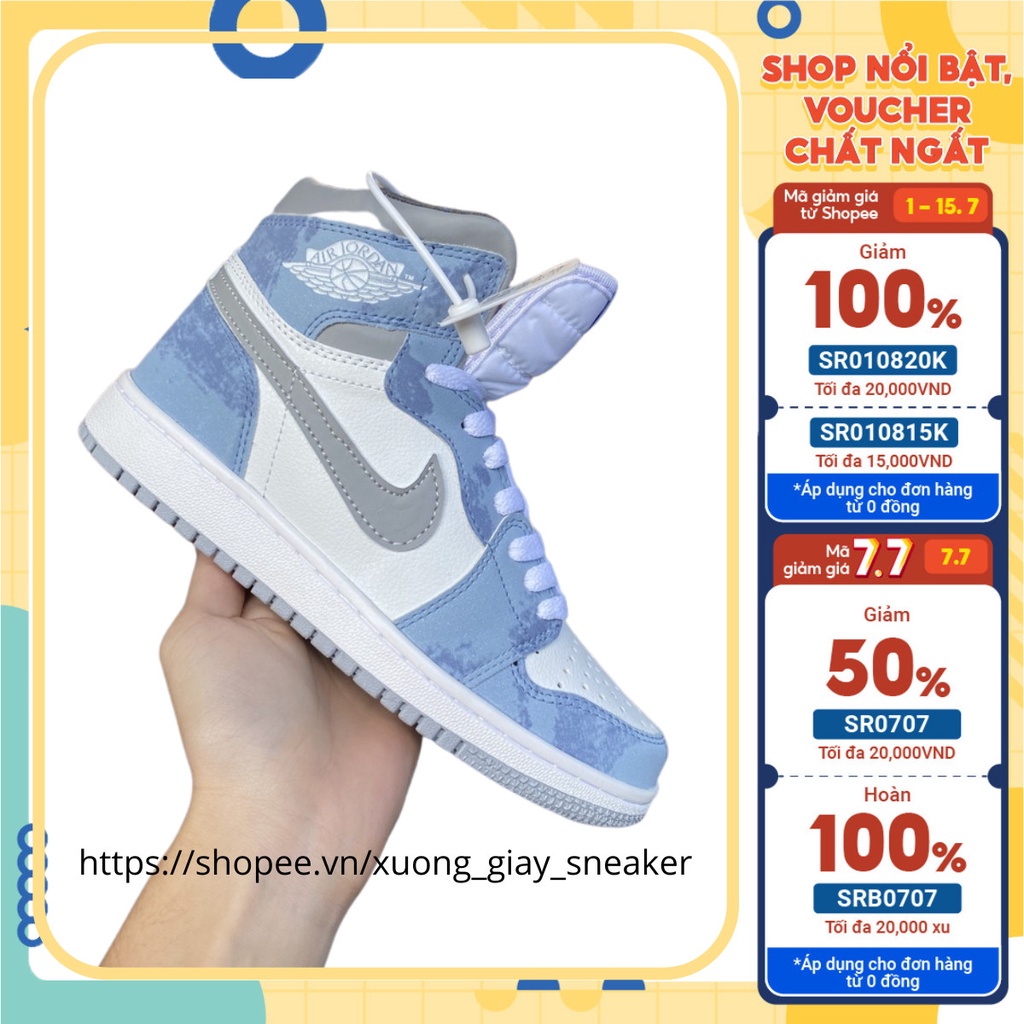 Giày Sneaker Xanh Loang Hyper Hàng Loại Đẹp Full Box Bill 😆